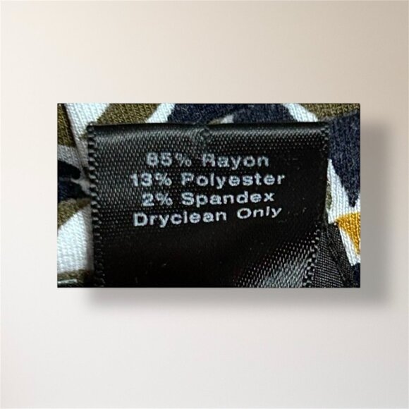 Ann Taylor Black White Geometric Printed Shift Mini Dress Preppy Coastal Sz 14 - Picture 6 of 7